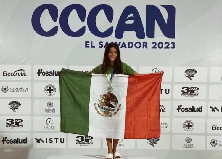 Dania Aguirre gana plata y bronce en CCCAN El Salvador 2023
