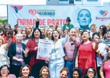 Mujeres apoyan a Sheinbaum