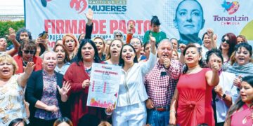 Mujeres apoyan a Sheinbaum