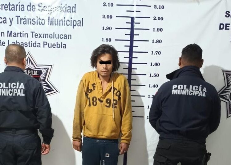 Detienen a hombre con arma de fuego en Texmelucan