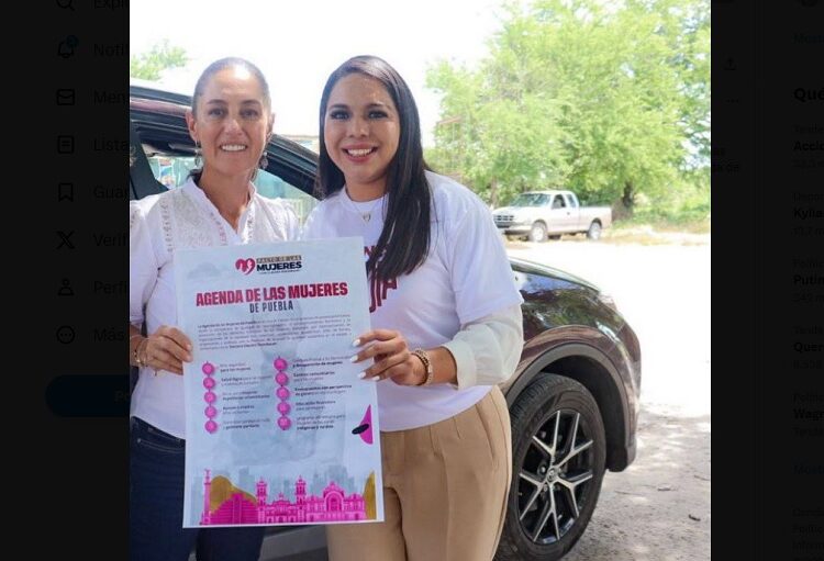 Entregan a Claudia Sheinbaum agenda de género creada en Puebla