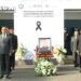 Rinden homenaje luctuoso al policía abatido en Xoxtla