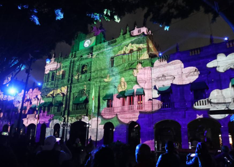 Así fue el video mapping Puebla: Ciudad de Guardianes