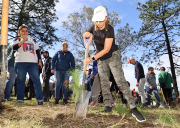 Angon encabeza jornada Va por el pulmón cholulteca y siembran árboles