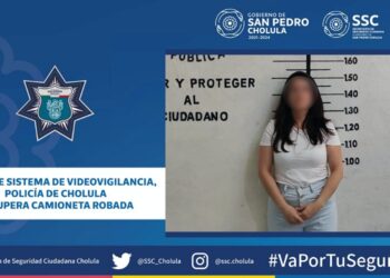 SSC Cholula recupera camioneta robada en Veracruz