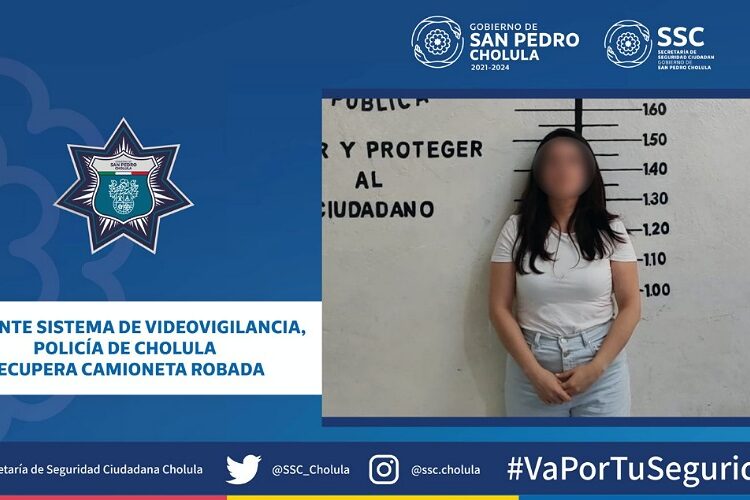 SSC Cholula recupera camioneta robada en Veracruz