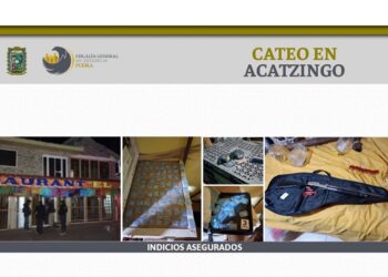 Aseguran droga, arma y cartuchos en Acatzingo