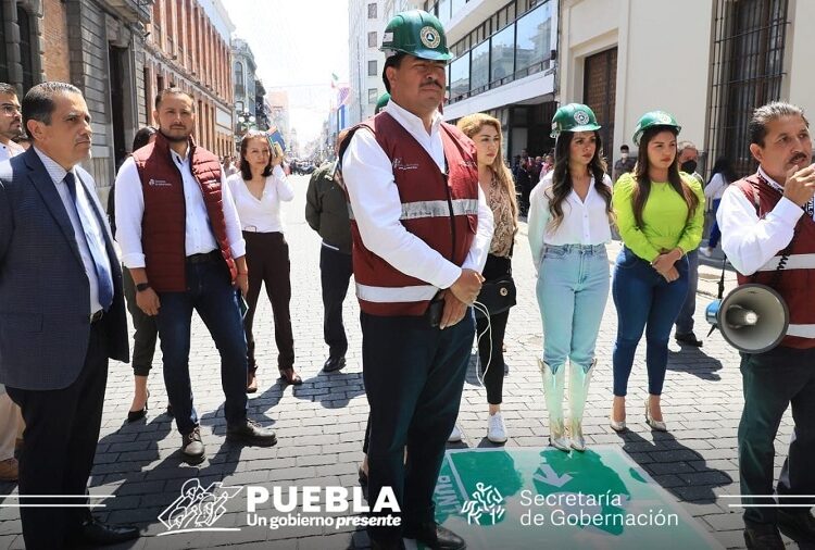 Más de un millón de poblanos se sumaron al Simulacro Nacional