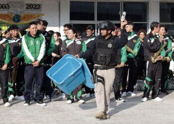 Realizan exhibición de grupos especiales de SSC en el BINE