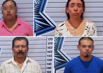 SSP detiene a 4 presuntos extorsionadores del Mercado Morelos