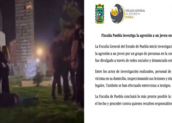 Fiscalía Puebla investiga la agresión a un joven en la zona de Angelópolis