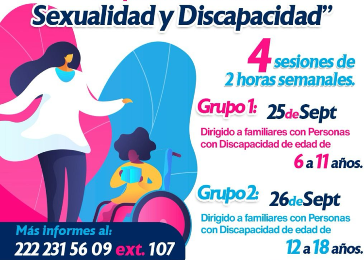 ¿Vives con una persona con discapacidad? Asiste a capacitaciones por parte del SMDIF