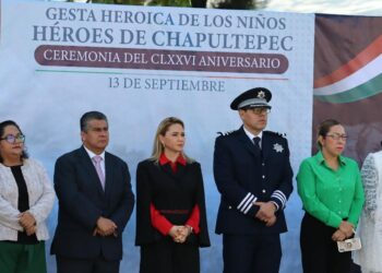 Paola Angón encabeza ceremonia por gesta heroica de los Niños Héroes