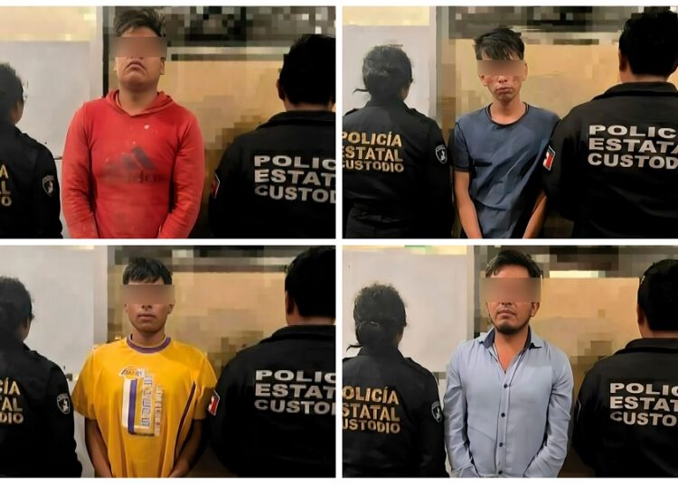 Detienen a 4 hombres que pretendían ingresar droga al penal de San Miguel