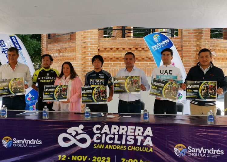 Presentan ‘Carrera Ciclista 2023’ en San Andrés Cholula