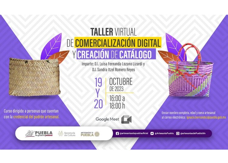 Impartirán taller de comercialización digital y creación de catálogo 