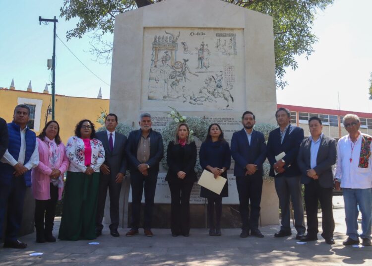 Paola Angón encabeza ceremonia conmemorativa por los 504 años de la Matanza de Cholula