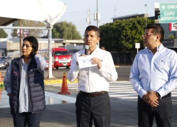 ERP entrega mantenimiento de red semafórica del Blvd. Norte