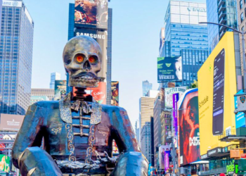 Un millón de personas al día visita las catrinas de Puebla en Times Square