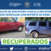 Policía de San Pedro recupera 2 autos con reporte de robo