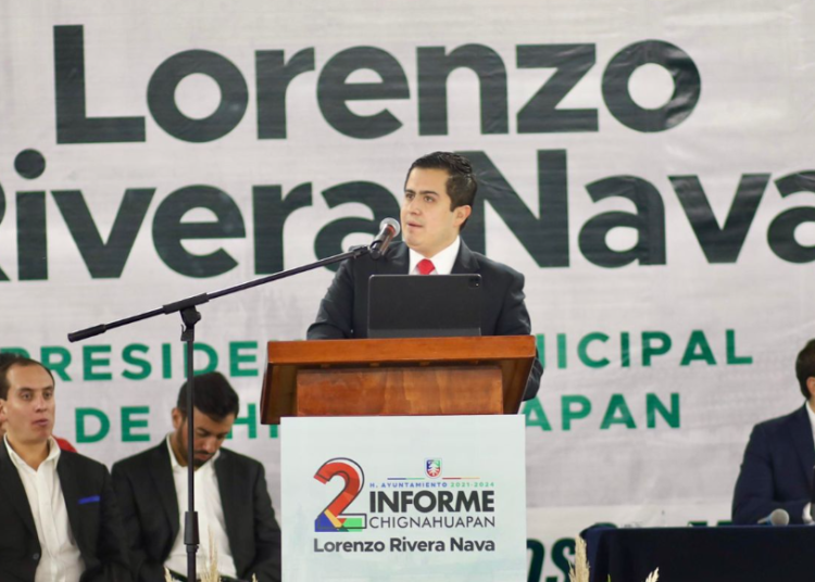 Lorenzo Rivera destaca crecimiento económico y obra pública en su 2º Informe de labores