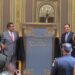 Céspedes encabeza colocación de letras de oro en honor del Colegio Militar
