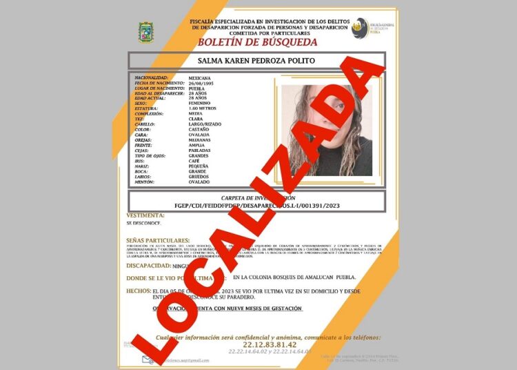 Localizan con vida a Karen Pedroza Polito