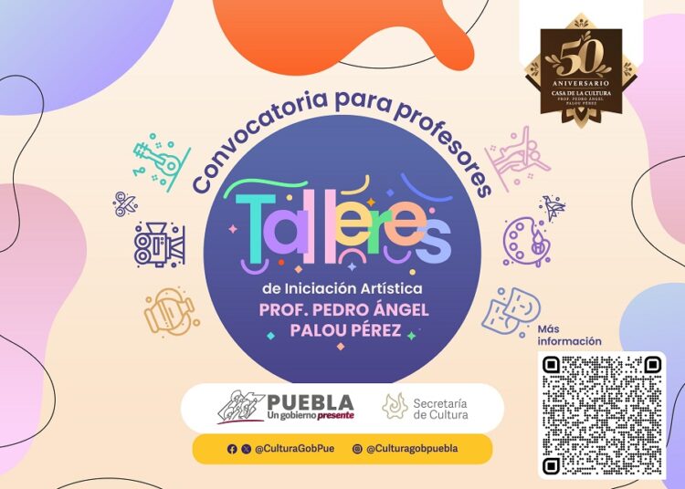 ¿Te gustaría impartir talleres artísticos? Checa la convocatoria para impartirlos