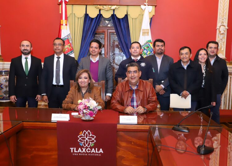 Sergio Salomón y Lorena Cuéllar acuerdan trabajo conjunto