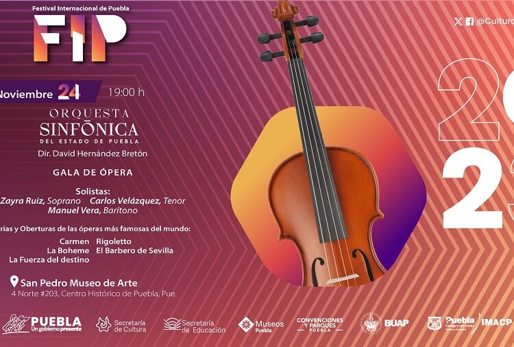 ¡Aparta la fecha! Viernes 24 de noviembre Gala de Ópera en Museo San Pedro