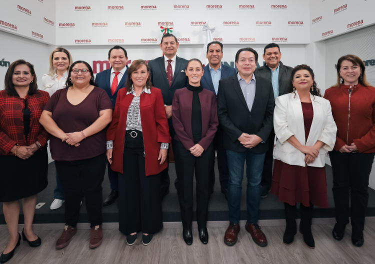 Sheinbaum se reúne con ganadores que serán candidatos para gubernaturas en 2024