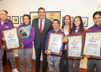 Céspedes reconoce a ganadores del Premio Estatal del Deporte 2023
