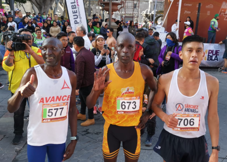 Por tercer año consecutivo, Julius Kibet Koskei domina el Maratón de Puebla