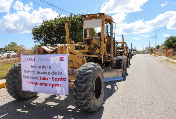 Céspedes inicia rehabilitación del pavimento en la Tula-Ahuatempan