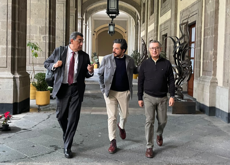 Céspedes se reúne con el director general del IMSS, Zoé Robledo