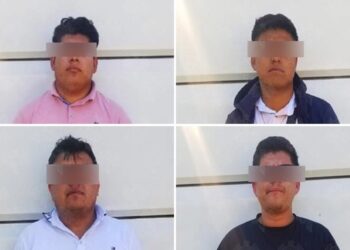 Detienen a 4 presuntos traficantes de personas en Texmelucan