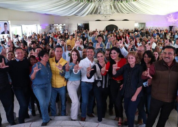 Priistas de Atlixco ratifican apoyo a Lalo Rivera