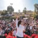En Puebla, Sheinbaum camina junto a Armenta y 50 mil personas