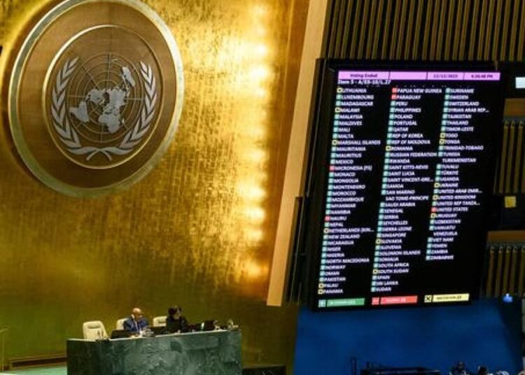 Asamblea General aprueba resolución de alto al fuego en Gaza