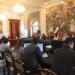 Adán Domínguez sostiene reunión con gabinete municipal