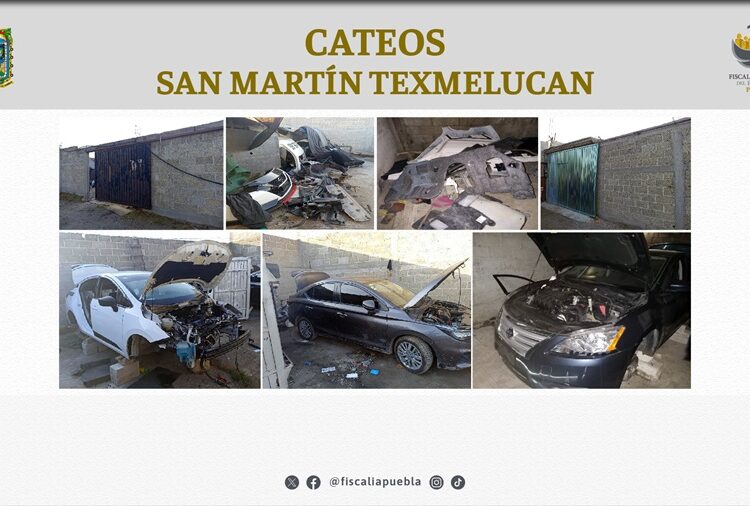 FGE asegura vehículos robados y autopartes en cateos