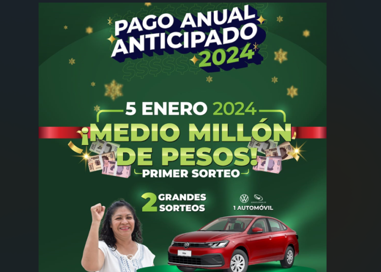 Aprovecha las últimas 2 semanas del “Pago Anual Anticipado 2024”