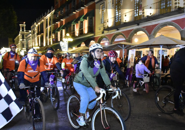 Gobierno realiza rodada para recuperación de espacios para mujeres