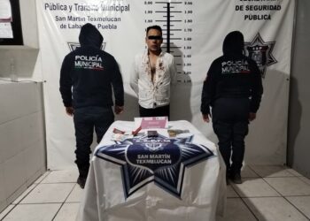 Detienen a hombre por robo y portación de arma de fuego sin licencia en San Martín