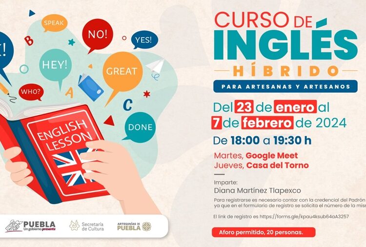 Gobierno estatal ofrece cursos gratuitos de inglés para artesanas y artesanos