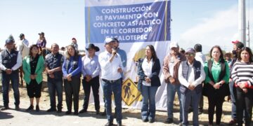 Ayuntamiento de San Andrés arranca construcción del corredor de Cacalotepec