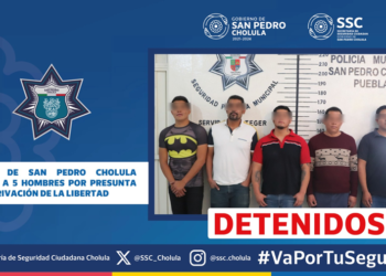 5 sujetos detenidos por privación de la libertad en contra de un joven de 31 años