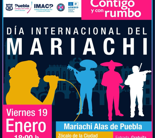 El mariachi se apodera de la Cartelera Cultural en Puebla
