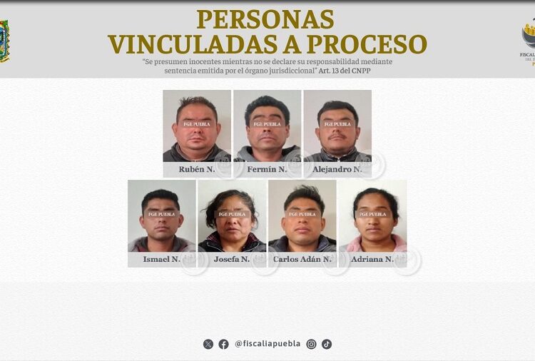 FGE vincula a proceso de 7 personas por privación ilegal de la libertad y trata