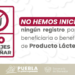 No hay proceso abierto para programa gratuito de entrega de producto lácteo